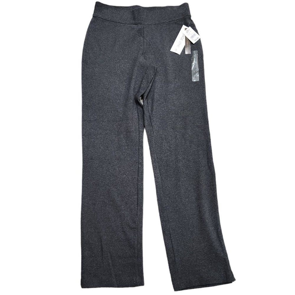 NWT Preswick & Moore Elastic Waistband Gray Casual Comfy Pull on Pants S